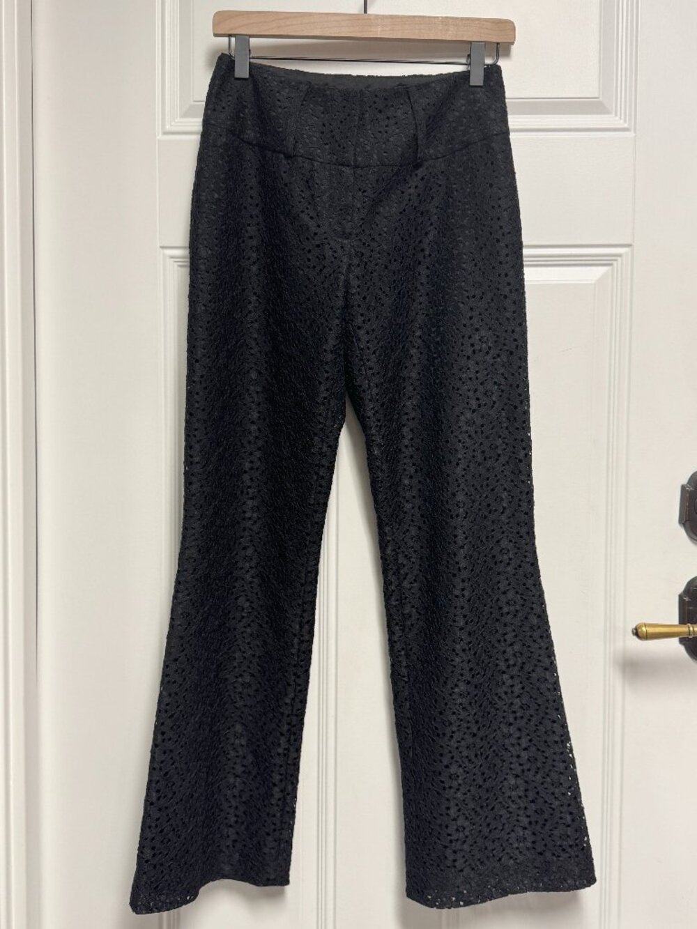 Cache Lace Black Dress Pants, Size 2